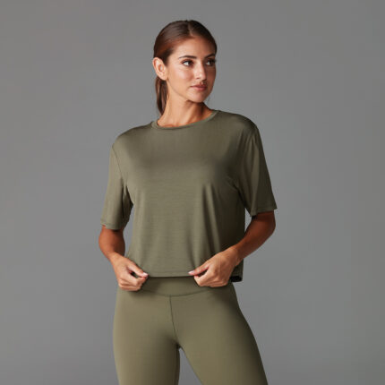 Crop Tee Olive